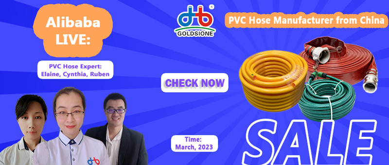Goldsione’s PVC Hose Experts Are Live Streaming On Alibaba