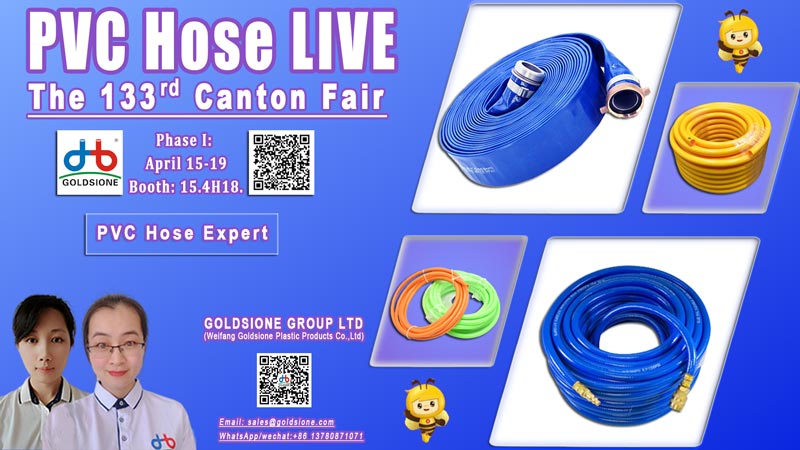 Everything You Need to Know About PVC Hoses - Goldsione's Live Stream on 133rd Canton Fair