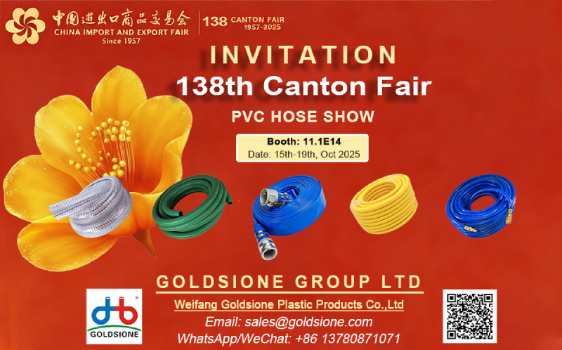 138th Canton Fair Invitation PVC hose Letter